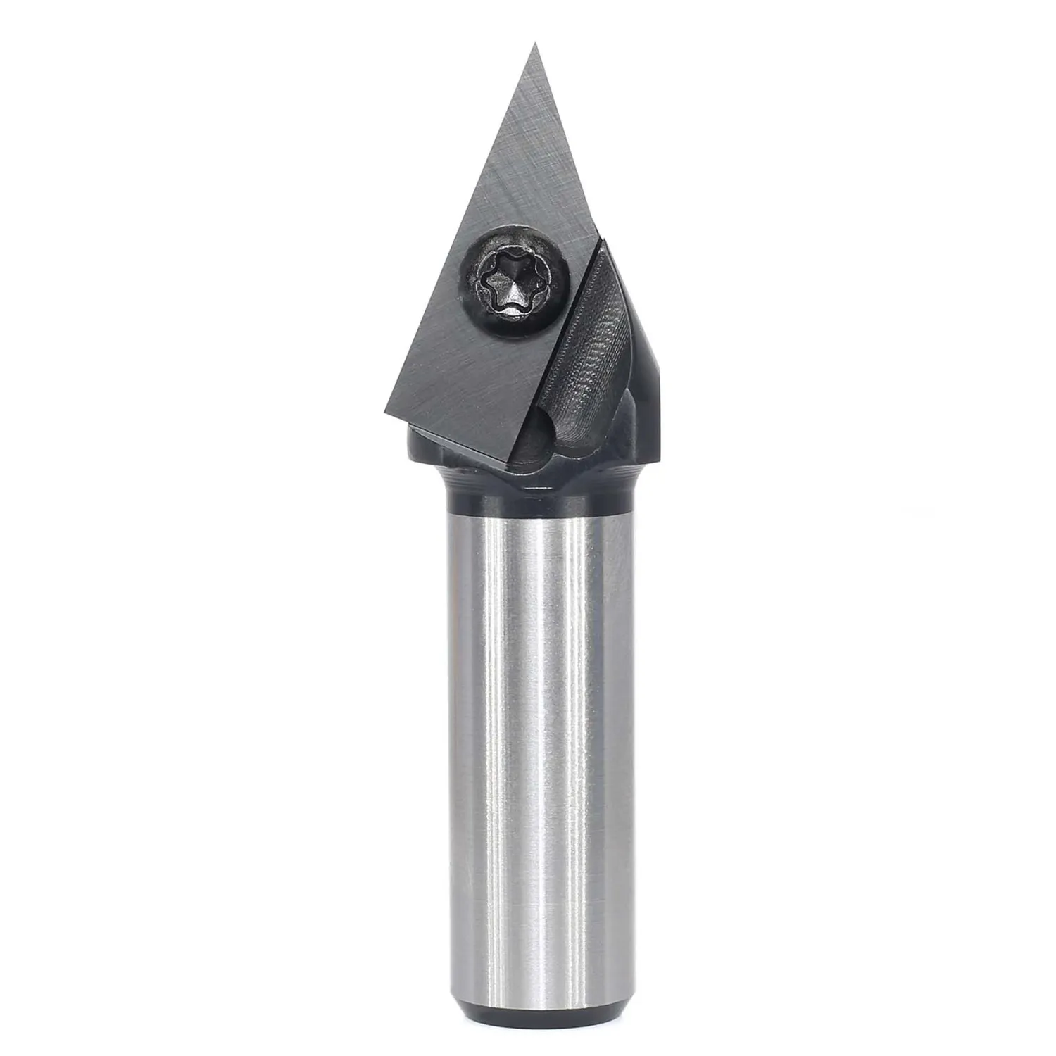 1/2 Inch 1/4 Inch 6mm 12mm Shank 45 Degree V-Groove Carbide Insert Wood CNC Router Bits Milling Cutter for Woodworking Engraving Carving