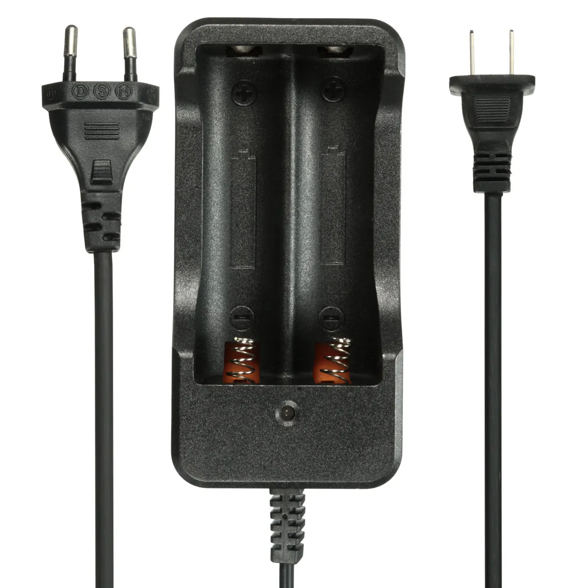 2 Slots EU/US Plug Charger for 18650 Battery 2 Slots EU/US Plug Charger for 18650 Battery