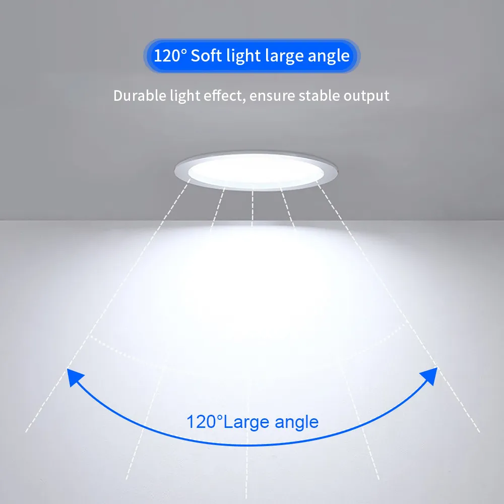 Smart LED Downlight 27mm Ultra Thin 6W RGB+CCT 2700K~6500K Compatible Zigbee 3.0 Smartthings Echo Alexa Google Home