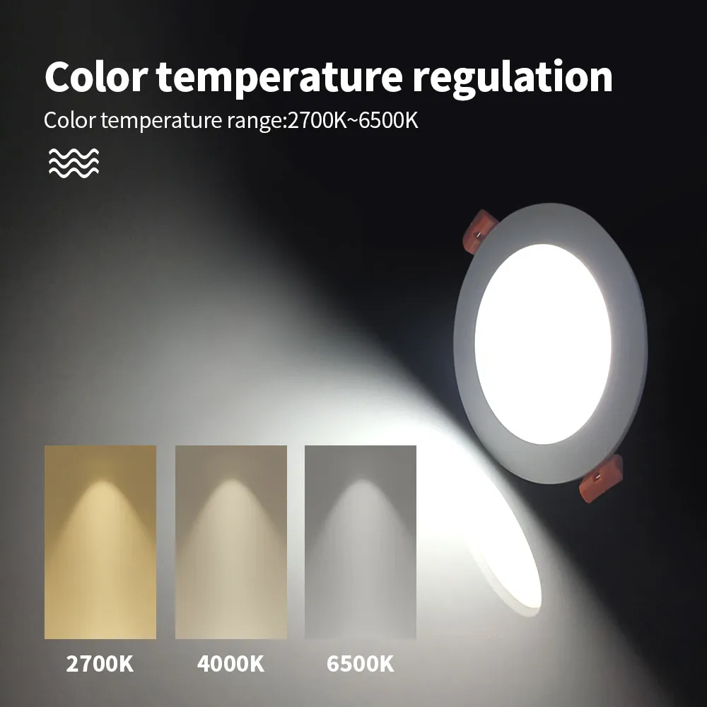 Smart LED Downlight 27mm Ultra Thin 6W RGB+CCT 2700K~6500K Compatible Zigbee 3.0 Smartthings Echo Alexa Google Home