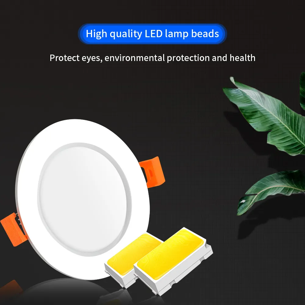 Smart LED Downlight 27mm Ultra Thin 6W RGB+CCT 2700K~6500K Compatible Zigbee 3.0 Smartthings Echo Alexa Google Home