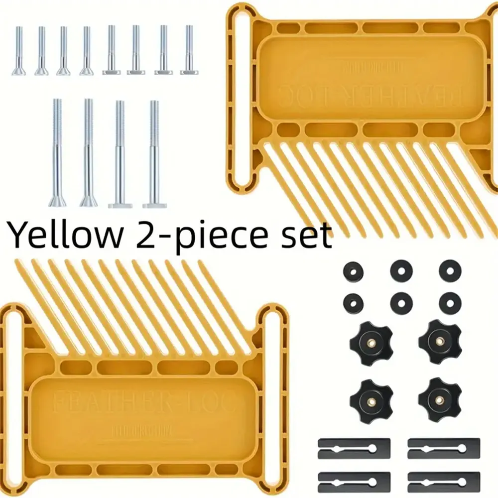 2PCS Universal Featherboards With Miter Slots Reduce Kickback Woodworking Tools for Tables Saws / Router Tables / Band Saws 2PCS Universal Featherboards With Miter Slots Reduce Kickback Woodworking Tools for Tables Saws / Router Tables / Band Saws