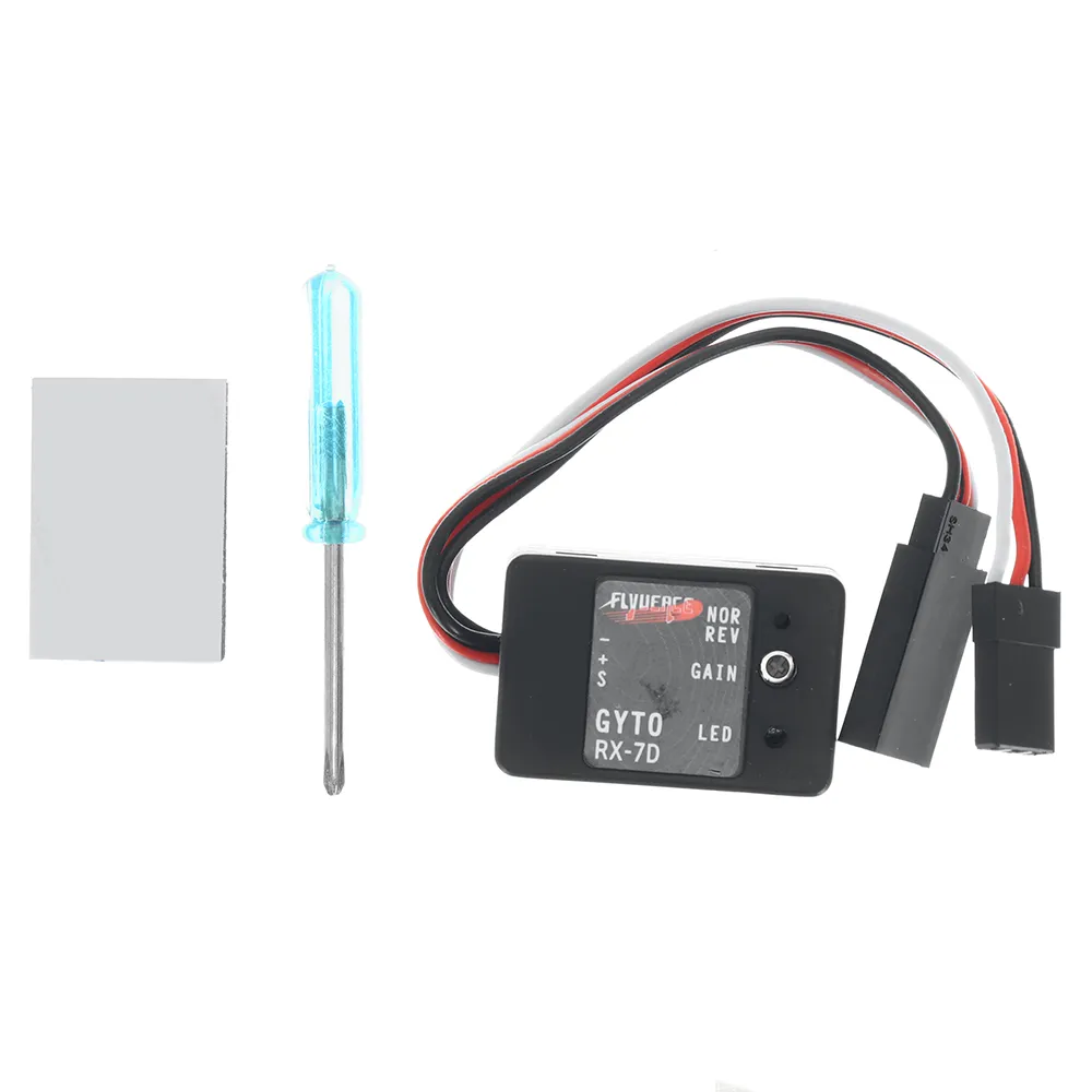 Flyueace RX-7D Gyro Gyroscope Support Digital/Analog Servos for RC Car Boat