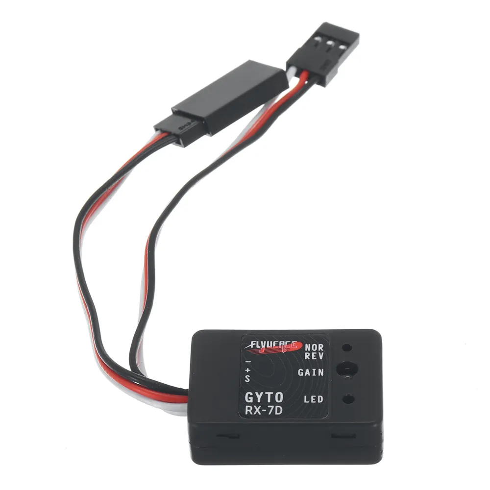 Flyueace RX-7D Gyro Gyroscope Support Digital/Analog Servos for RC Car Boat
