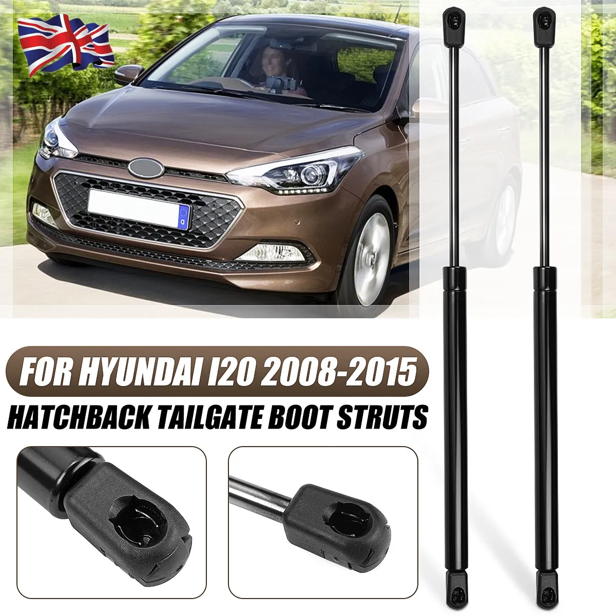 Pair Rear Tailgate Boot Gas Strut Bar Support Rod Lifters For Hyundai i20 2008-2015 Pair Rear Tailgate Boot Gas Strut Bar Support Rod Lifters For Hyundai i20 2008-2015