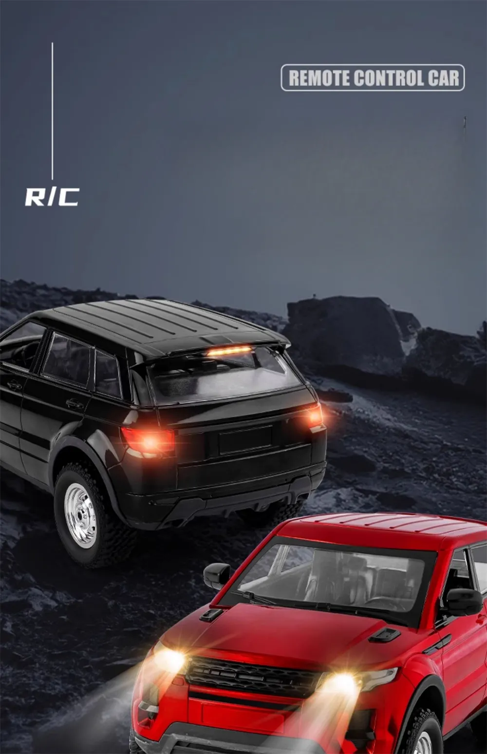 LDRC 1299 RTR 1/14 2.4G 4WD RC Car for Land Rover Off-Road Climbing Truck LED Light Full Proportional Vehicles SUV Models Toys