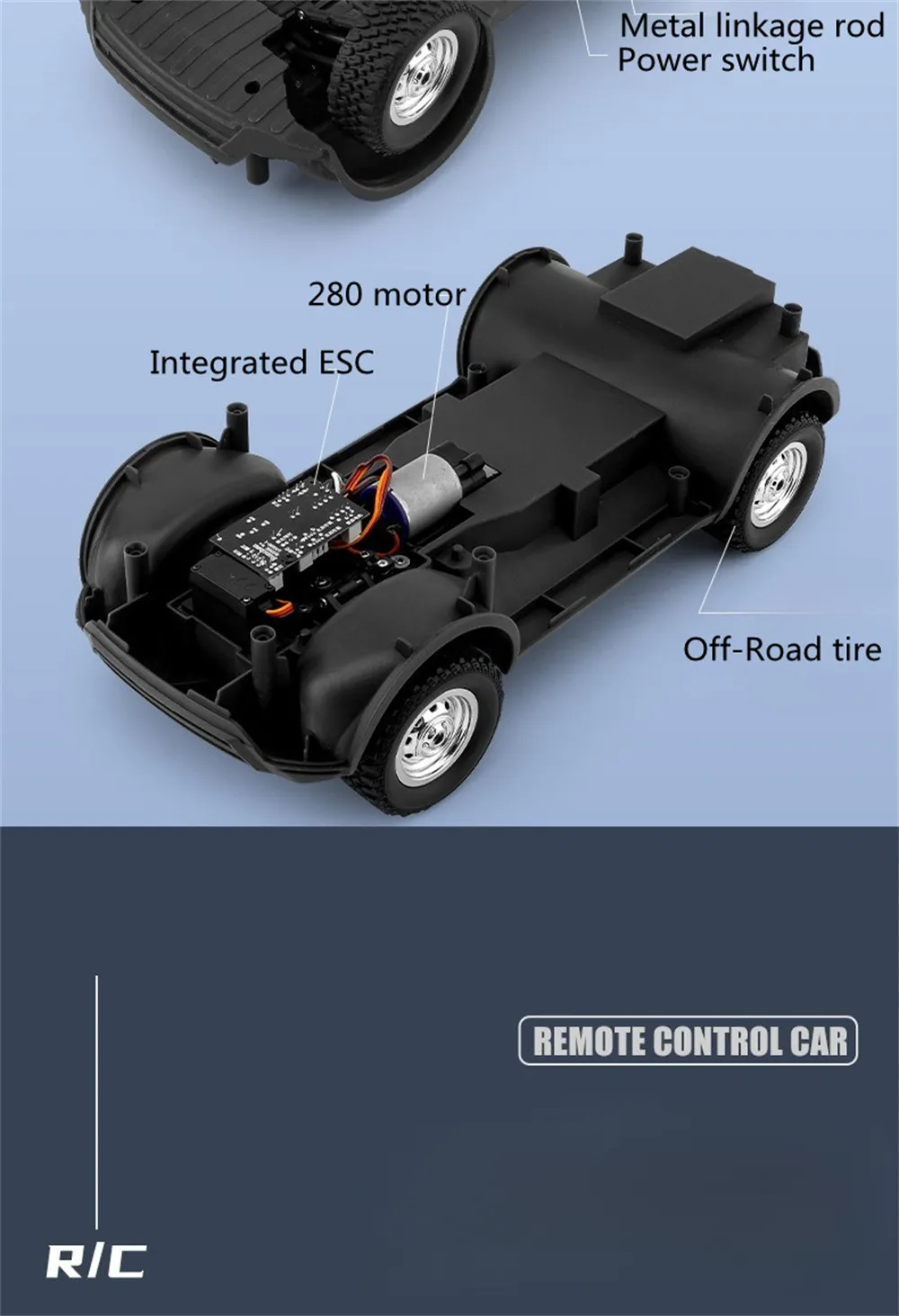 LDRC 1299 RTR 1/14 2.4G 4WD RC Car for Land Rover Off-Road Climbing Truck LED Light Full Proportional Vehicles SUV Models Toys