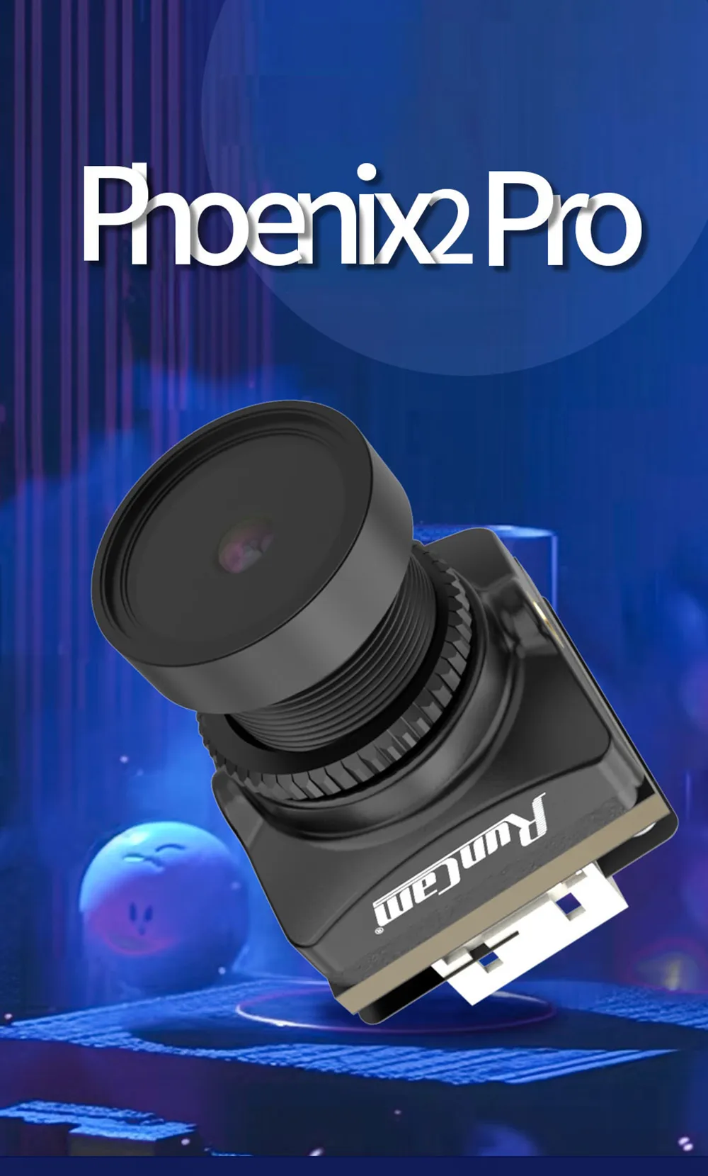 RunCam Phoenix2 Pro Starlight Cmos 1500TVL FOV 128 Degree FPV Camera Image Quality Enhanced for RC Drone