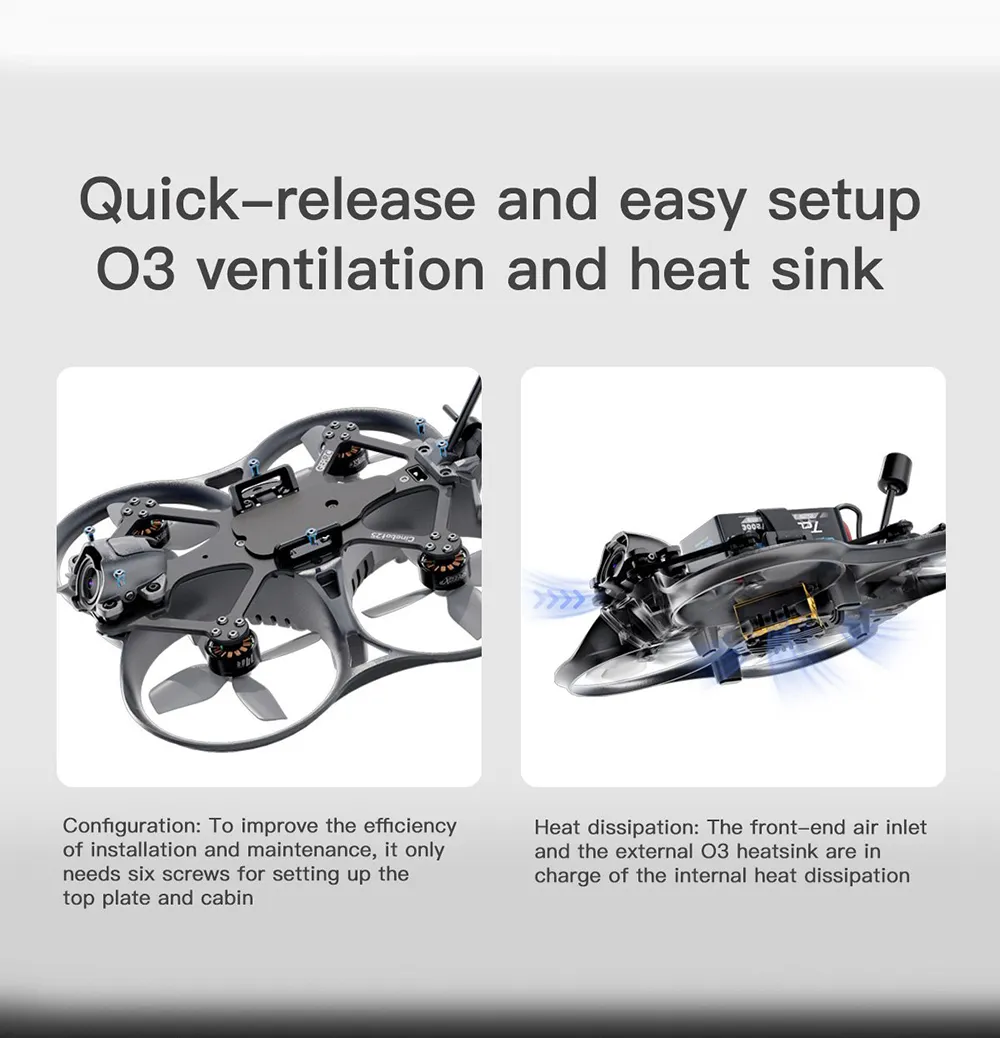 GEPRC Cinebot25 S HD DJI O3 2.5 Inch Whoop FPV Racing Drone PNP BNF TAKER G4 45A AIO Digital System GEPRC Cinebot25 S HD DJI O3 2.5 Inch Whoop FPV Racing Drone PNP BNF TAKER G4 45A AIO Digital System