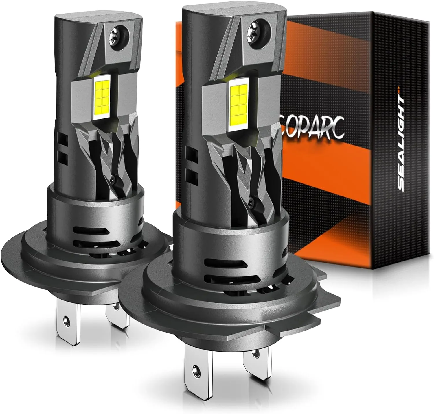 SEALIGHT S2-H7 LED Car Front Headlight 28000LM Headlamps Hi Low Beam 6500K LED Headlights