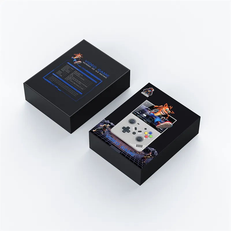 M18 R43Pro 4.3inch Screen 3D Rocker Handheld Game Console 64G/128G Built-in 20261/30500 Games PS1 N64 Supports 25 Simulators Linux Emelec 4.3 4000mAh