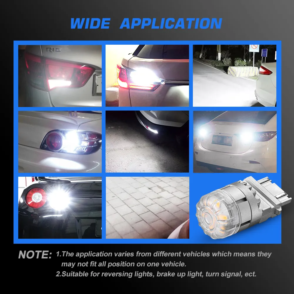 NOVSIGHT Pair 12V 2W Car LED Bulbs 3157 Type Tail Light Bulbs 700LM Bright Turn Signal Bulbs 3020SMD NOVSIGHT Pair 12V 2W Car LED Bulbs 3157 Type Tail Light Bulbs 700LM Bright Turn Signal Bulbs 3020SMD