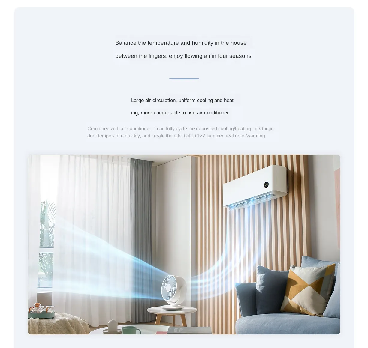 Xiaomi Mijia DC Frequency Conversion Air Circulation Fan High Air Volume 3D Circulation Swing Head Works With Mi Home App