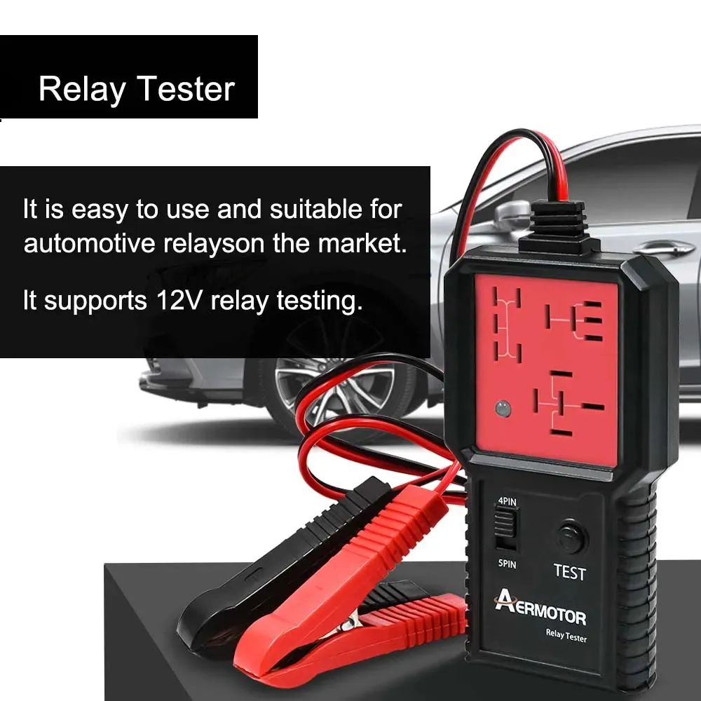 AERMOTOR 12V Detector Car Relay Tester Circuit Detector Repair Tool BJ-707 AERMOTOR 12V Detector Car Relay Tester Circuit Detector Repair Tool BJ-707