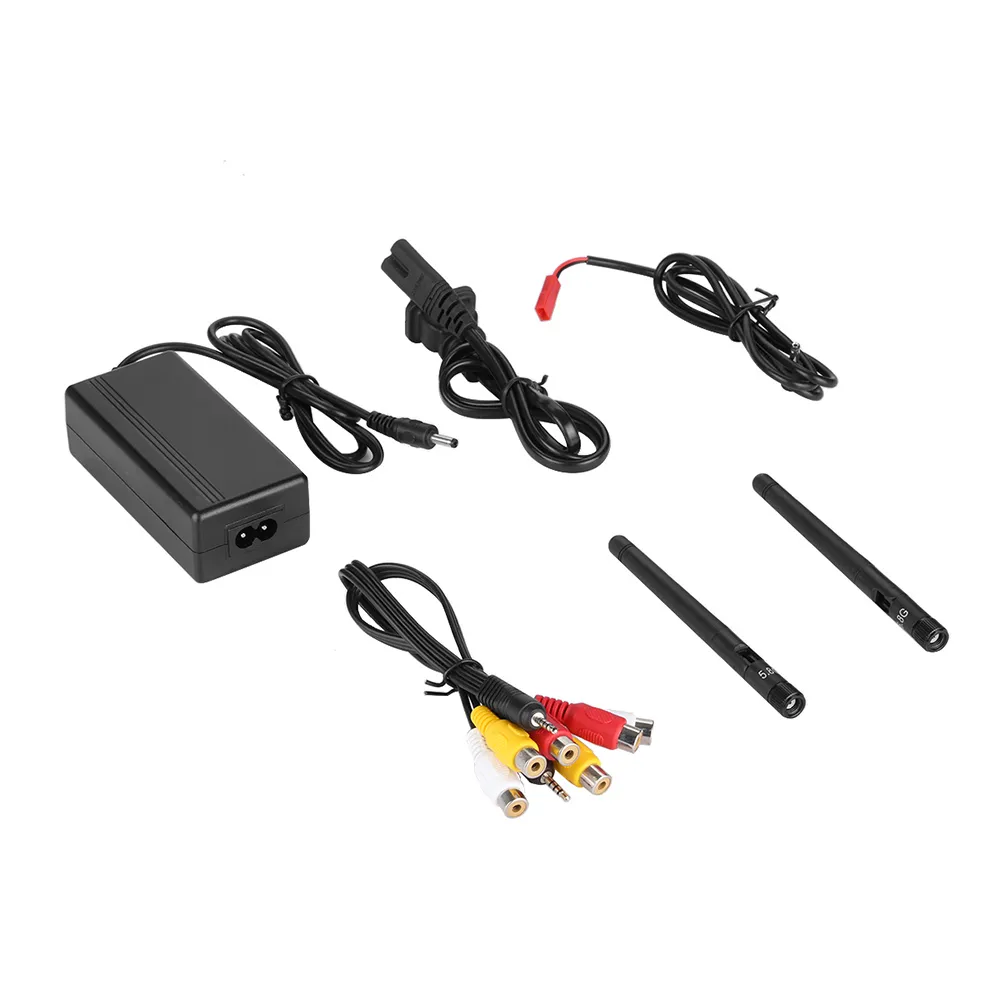 LST LT5802S 5.8G 40CH 800*480 7 Inch FPV Monitor Built in Dual Receiver Battery with Antennas for RC Drones