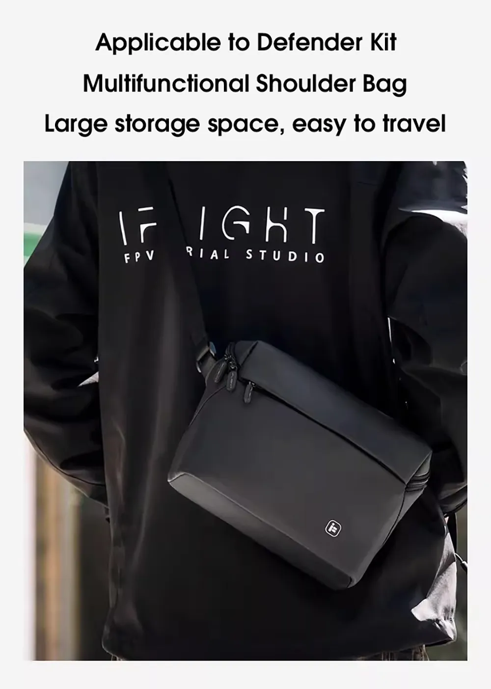 iFlight FPV Quad Storage Bag Waterproof Portable Sling Bag for Defender16 Denfender20 Defender25 RC FPV Racing Drone