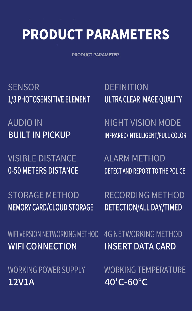 Guudgo 3MP + 3MP + 3MP Camere WiFi în aer liber Trei ecran Vizualizare HD Cameră IP HD Viziune nocturnă Detectare umană Interfon bidirecțional IP66 Impermeabil 360u00b0 Cameră video de supraveghere panoramică