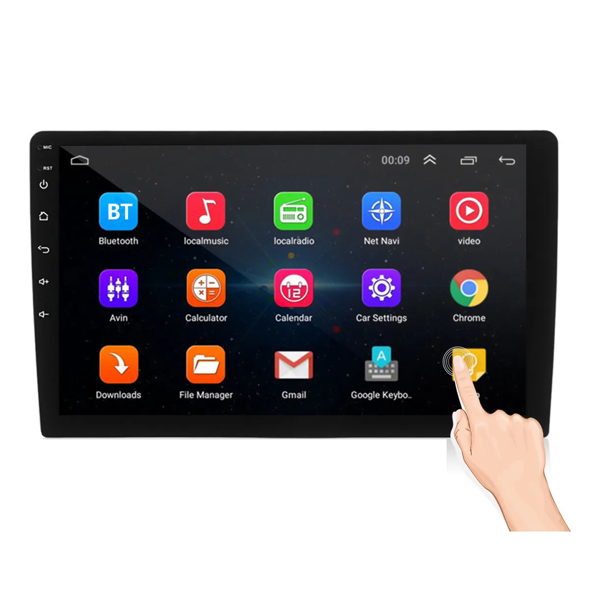 9 2 Din 1+16G Android 8 Car Stereo Radio IPS 2.5D Touch Screen MP5 Player GPS WIFI FM