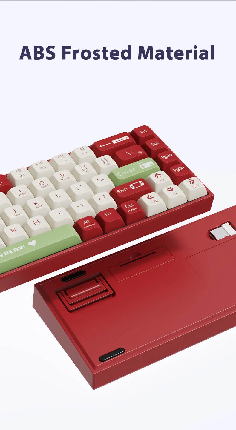 AJAZZ AK680 68 Keys Wired Mechanical Gaming Keyboard Hot Swappable Sleeve Switch RGB USB Wired 65% Layout Gaming Keyboard