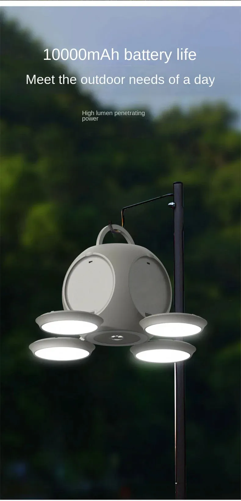 IPRee® Multifunctional Outdoor Camping Light Retro Handheld Portable LED Wireless Emergency Lighting Foldable Tent Light Camping Light