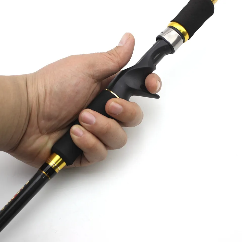 Ultra-light Carbon Spinning Lure Casting Rod Lure Telescopic Portable Fishing Rod for Baitcasting Reel