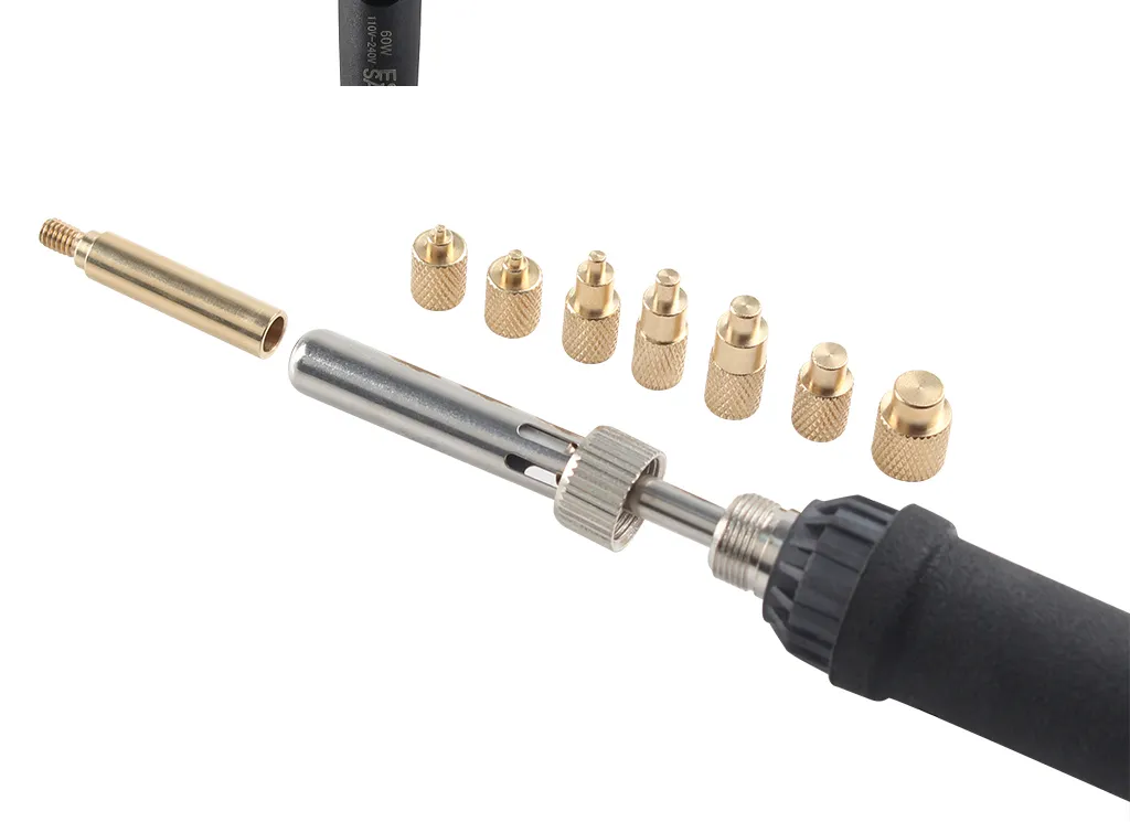 Internal Thread Hot Melt Nut Indenter Kit Suitable for 936 Soldering Iron Tip 3D Printer Accessory