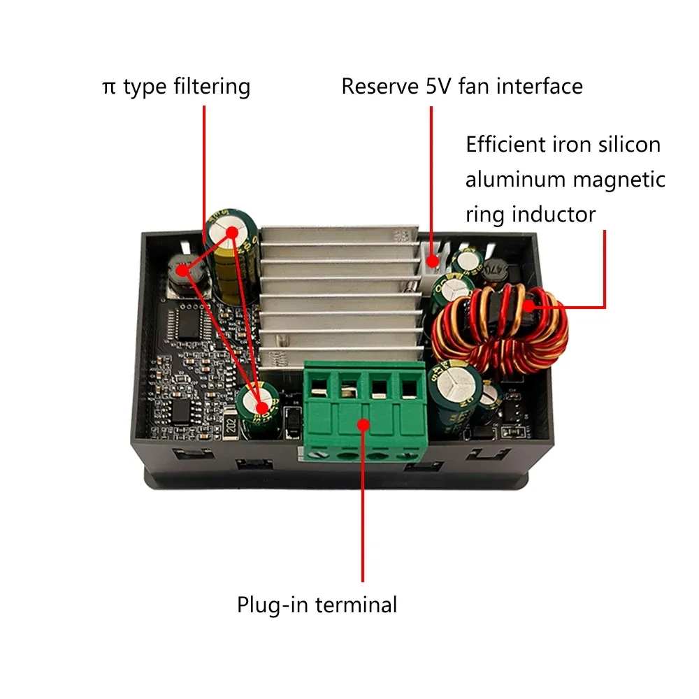 Convertitore Buck-Boost SK40/SK90 Modulo Step-Down CC CV con LCD e alimentatore stabilizzato a tensione regolabile