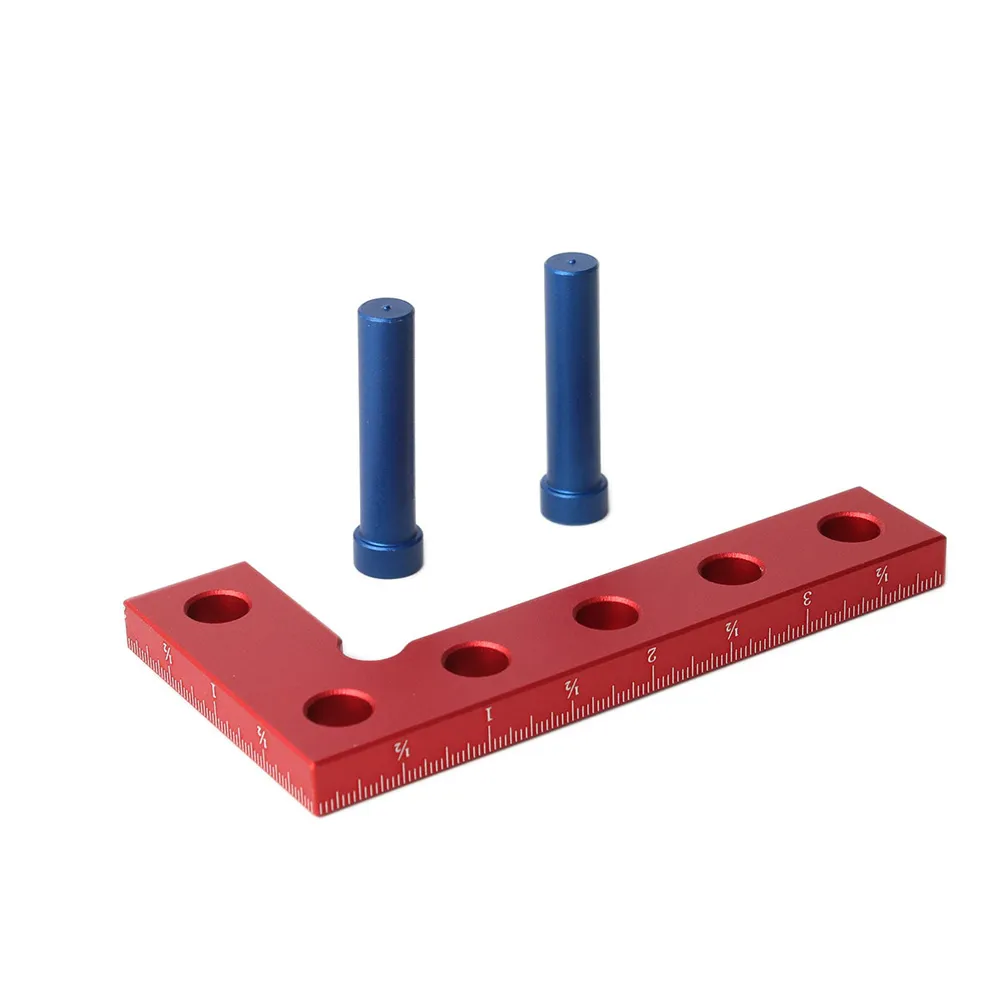 Small Square Center Finder Tool Compact 50x100mm Aluminum Alloy Mini Square Ruler Precise 90° Marking Center Finder
