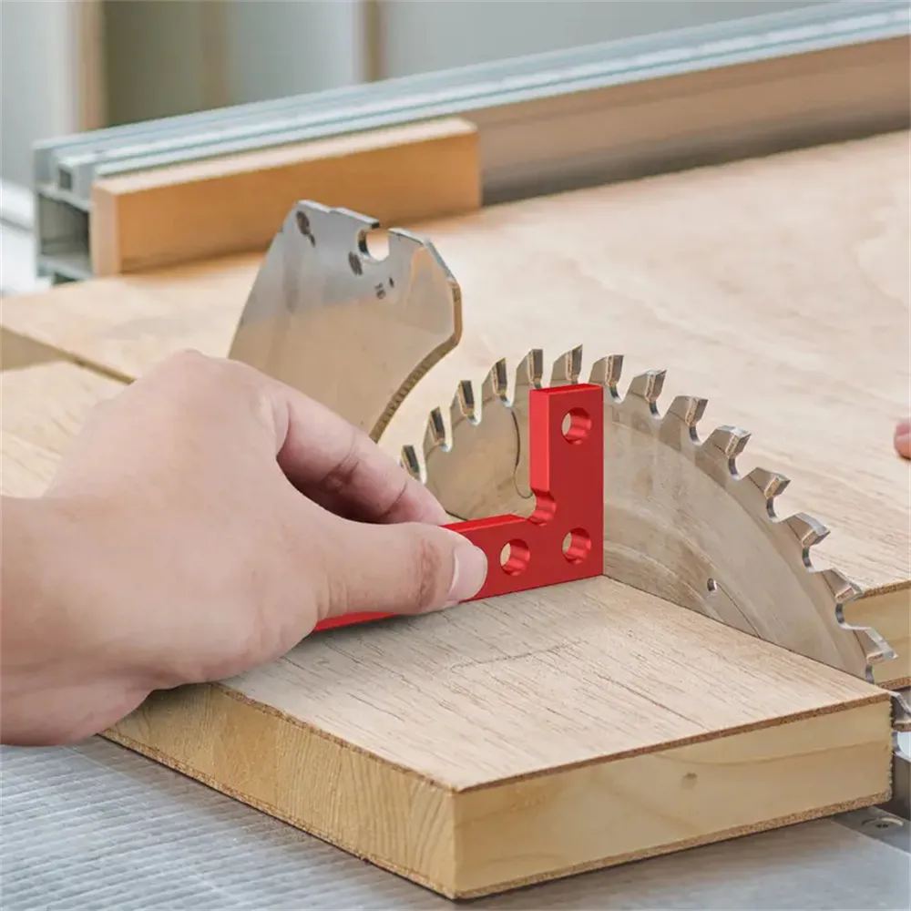 Small Square Center Finder Tool Compact 50x100mm Aluminum Alloy Mini Square Ruler Precise 90° Marking Center Finder