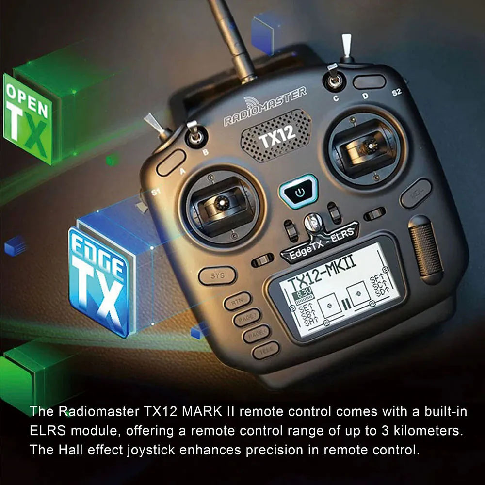 DarwinFPV FoldApe4 4 Inch Folding Long Range RC FPV Racing Drone RTF with RadioMaster TX12 Mark Ⅱ Radio Controller FPV Goggles