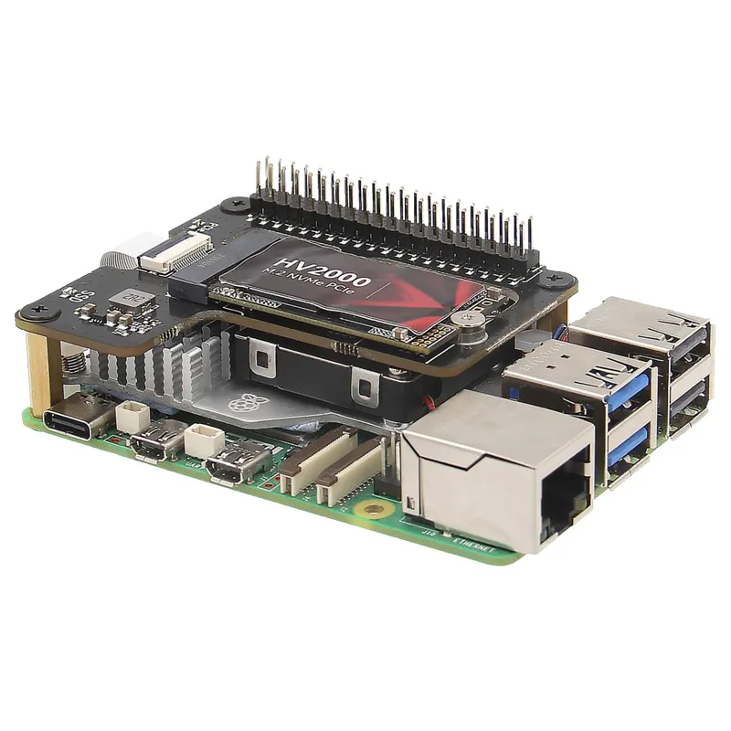 X1000 for Raspberry Pi 5 PCIe to M.2 NVMe SSD Adapter Board HAT X1000 2242 2230 X1000 for Raspberry Pi 5 PCIe to M.2 NVMe SSD Adapter Board HAT X1000 2242 2230
