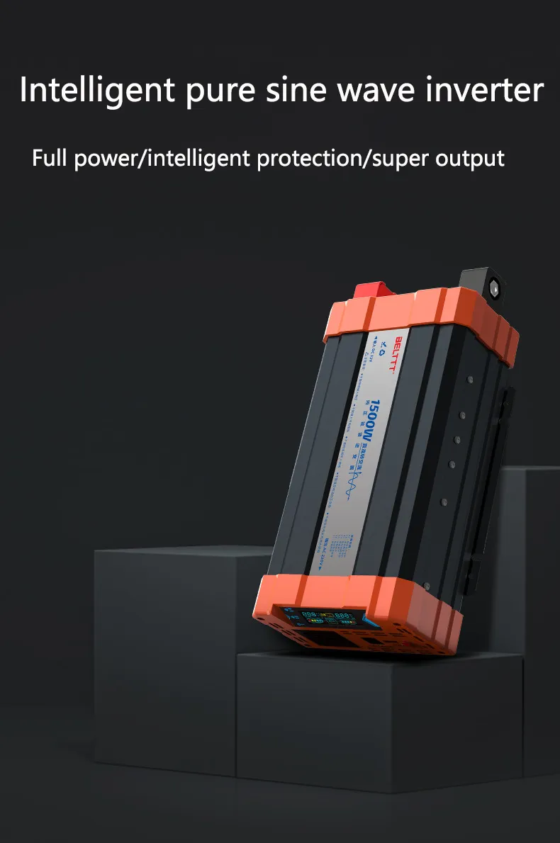 1000W/1500W/2000W/3000W/4000W Pure Sine Wave Power Inverter DC24V to AC220V Vehicle Smart Car Inverter with LED Screen