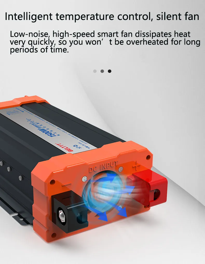 1000W/1500W/2000W/3000W/4000W Pure Sine Wave Power Inverter DC24V to AC220V Vehicle Smart Car Inverter with LED Screen