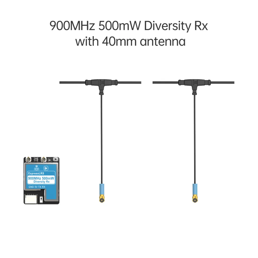 iFlight ELRS 2.4GHz/915MHz 250mW/500mW Dual-Antenna True Diversity RX Receiver for FPV RC Racer Drone iFlight ELRS 2.4GHz/915MHz 250mW/500mW Dual-Antenna True Diversity RX Receiver for FPV RC Racer Drone