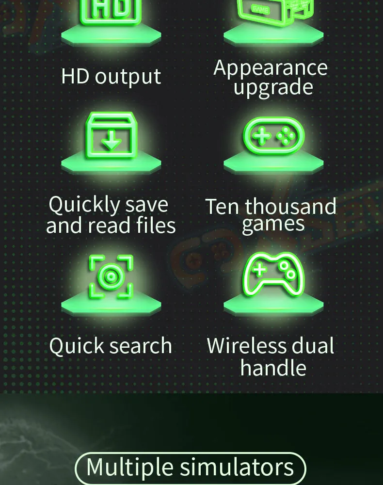 X7 Magic TV Game Console Linux Portable Video Game box Console 2.4G Wireless Tv Stick Retro For PSP Family 4K 64+256G 12000 GAMES With bracket