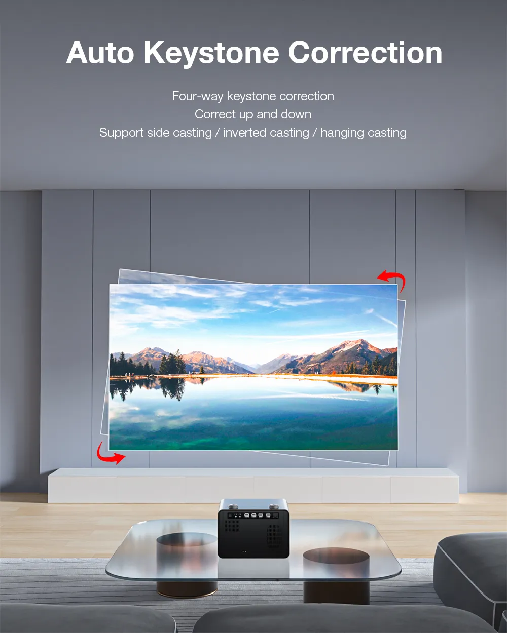 BlitzWolf® BW-V7 Android 4K Projector 850 ANSI Lumens Auto Focus Auto Keystone Correction Native 1080P Android 9.0 OS Bluetooth5.0 Home Theater Outdoor Movie BlitzWolf® BW-V7 Android 4K Projector 850 ANSI Lumens Auto Focus Auto Keystone Correction Native 1080P Android 9.0 OS Bluetooth5.0 Home Theater Outdoor Movie