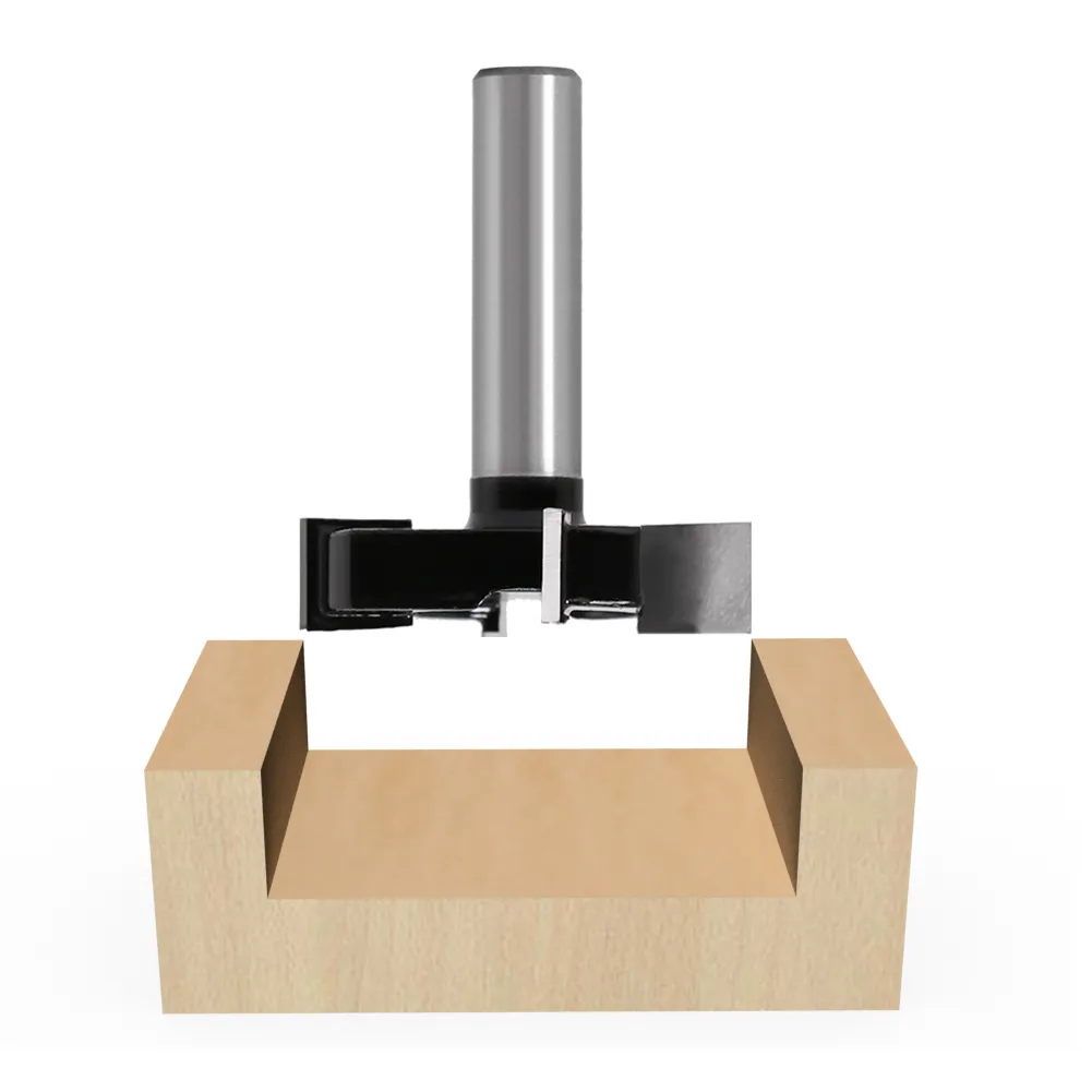 1/2 Inch 12mm Shank CNC Spoilboard Surfacing Router Bit 4 Wings Slab Flattening Router Bit Planing Bit Wood Planing Bit