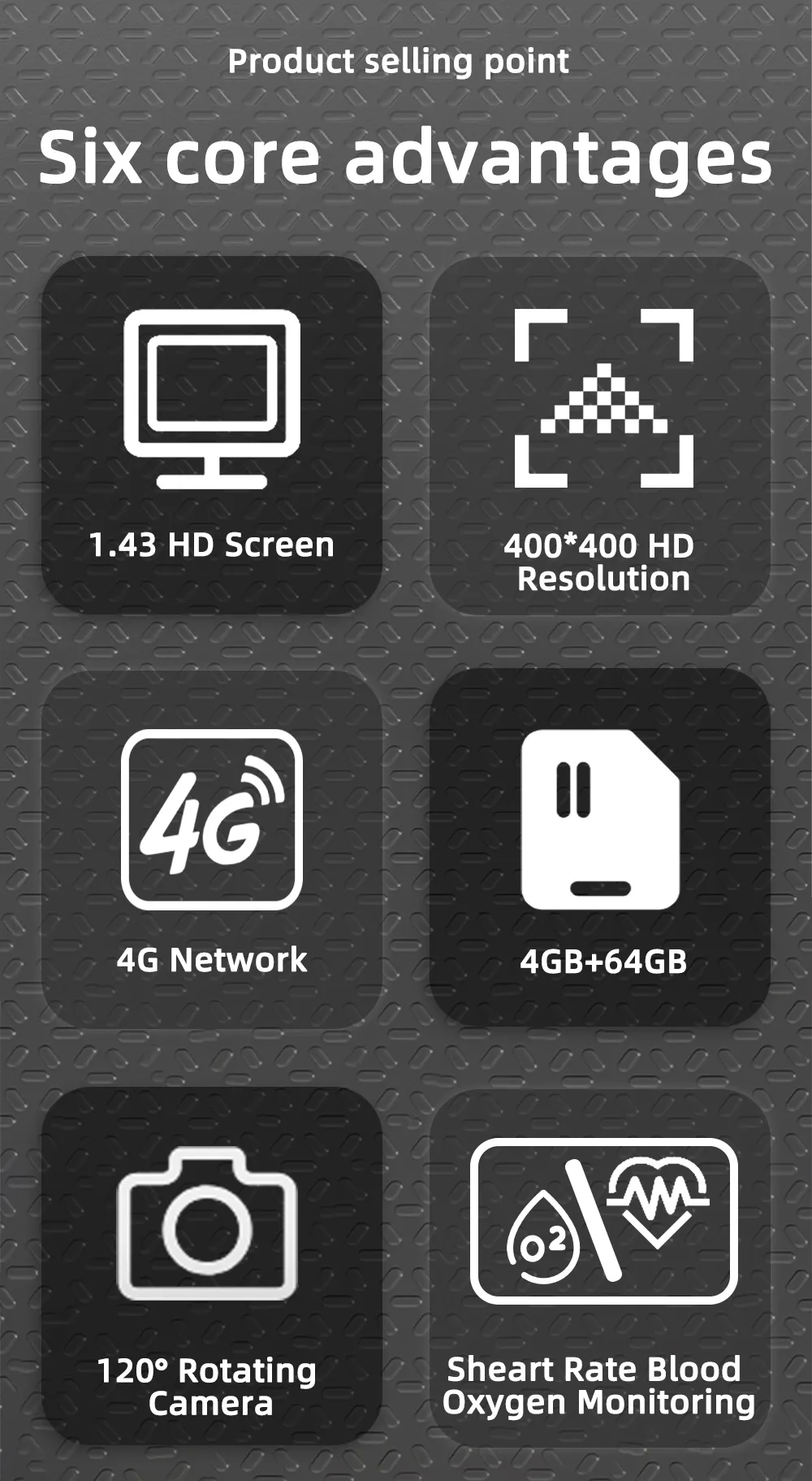 LOKMAT APPLLP 5 PRO Android 4G 1.43 inch HD 400*400 pixels 120 Rotating Camera Wifi Call Wacth Heart Rate Monitor Smart Watch Phone