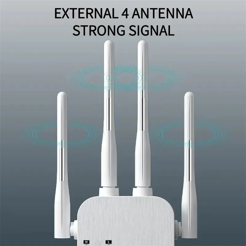 1200Mbps WiFi Repeater Wireless WIFI Extender 5G 2.4G Dual-band Network Amplifier Long Range Signal Booster