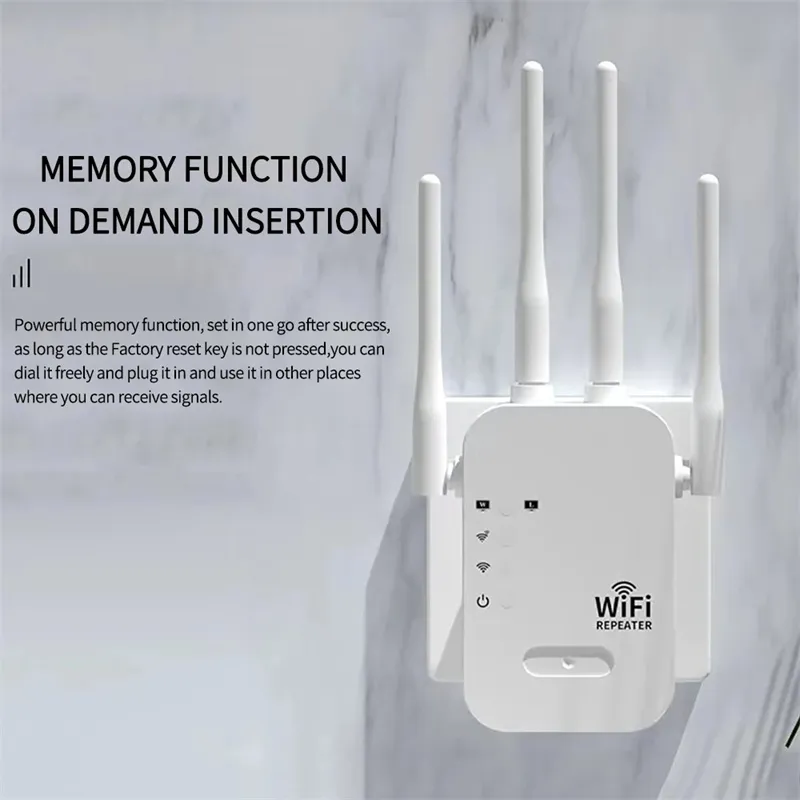 1200Mbps WiFi Repeater Wireless WIFI Extender 5G 2.4G Dual-band Network Amplifier Long Range Signal Booster