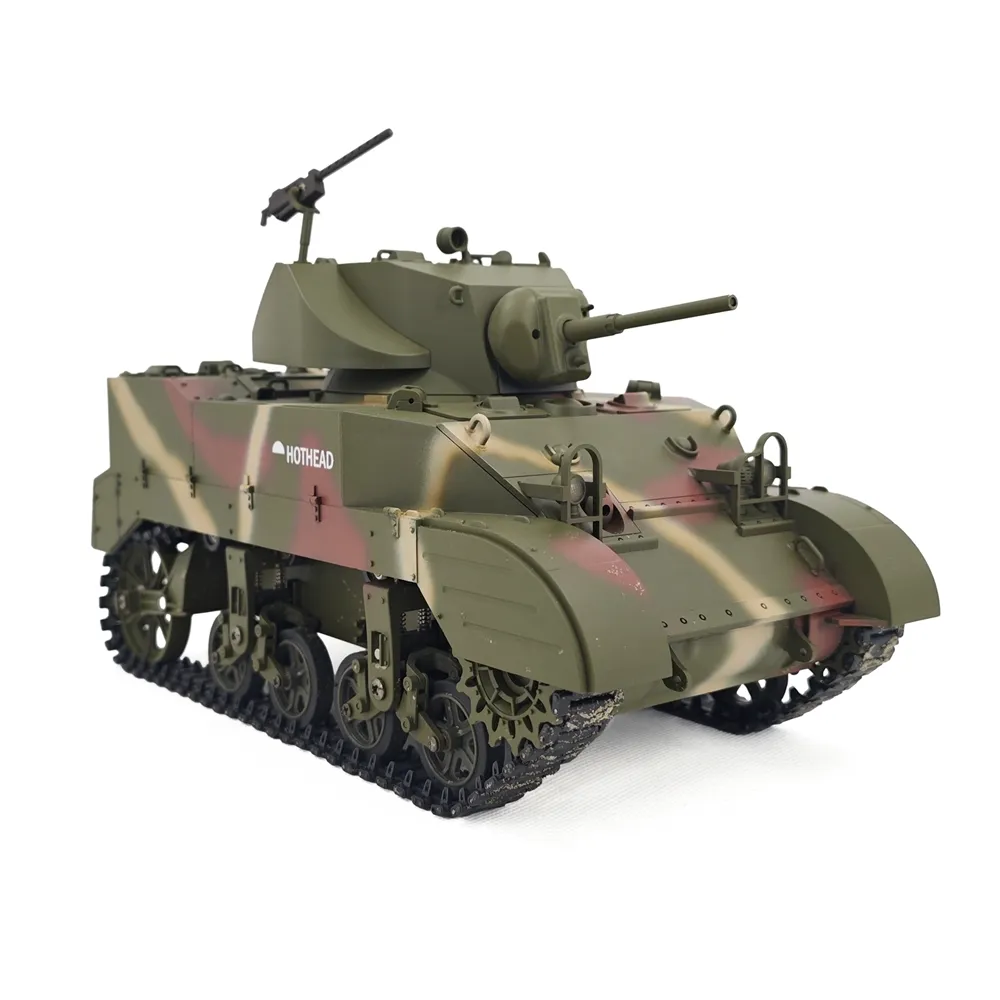COOLBANK M5A1 1/16 2.4G RC Tank Sound Recoil Shooting Simulated Vehicles Models RTR Toys