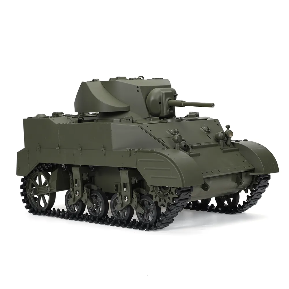 COOLBANK M5A1 1/16 2.4G RC Tank Sound Recoil Shooting Simulated Vehicles Models RTR Toys