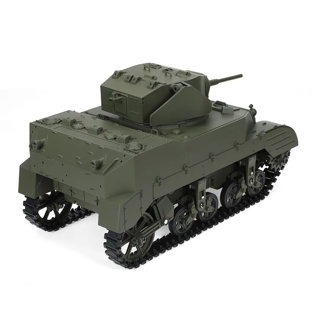 COOLBANK M5A1 1/16 2.4G RC Tank Sound Recoil Shooting Simulated Vehicles Models RTR Toys