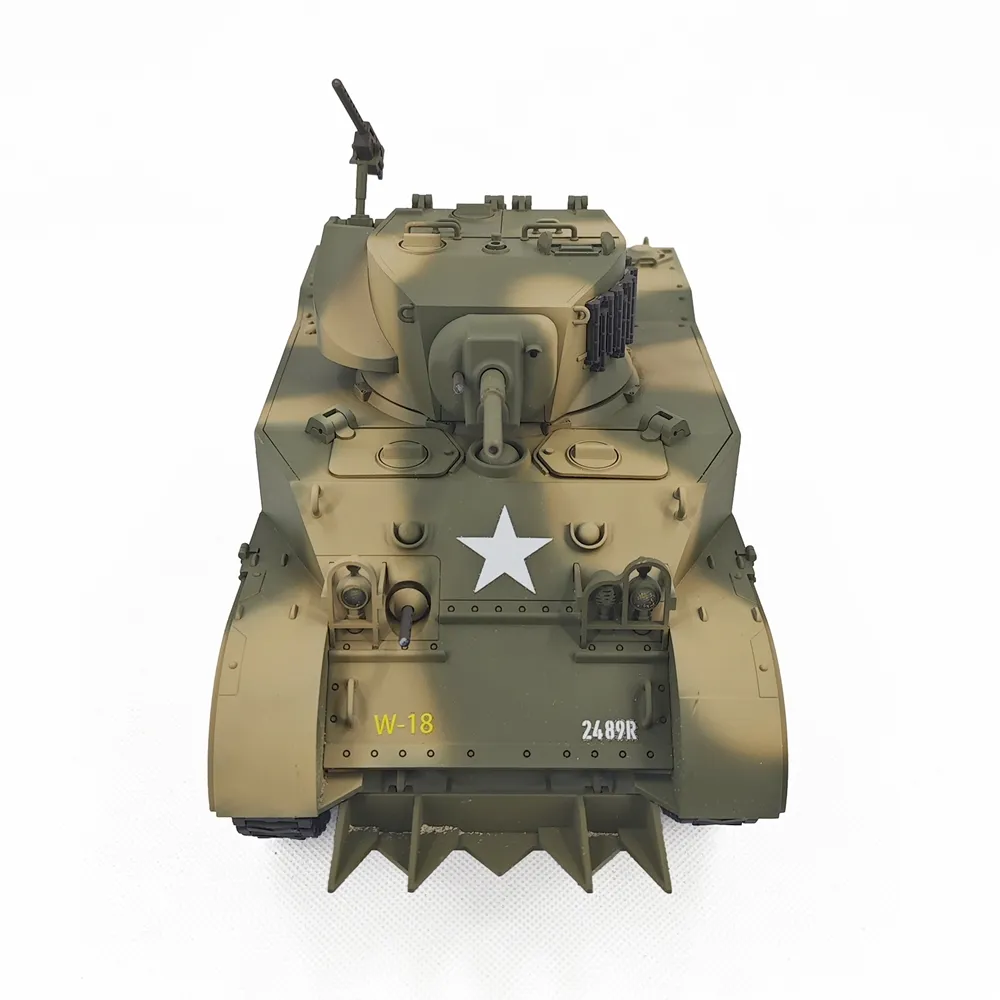 COOLBANK M5A1 1/16 2.4G RC Tank Sound Recoil Shooting Simulated Vehicles Models RTR Toys