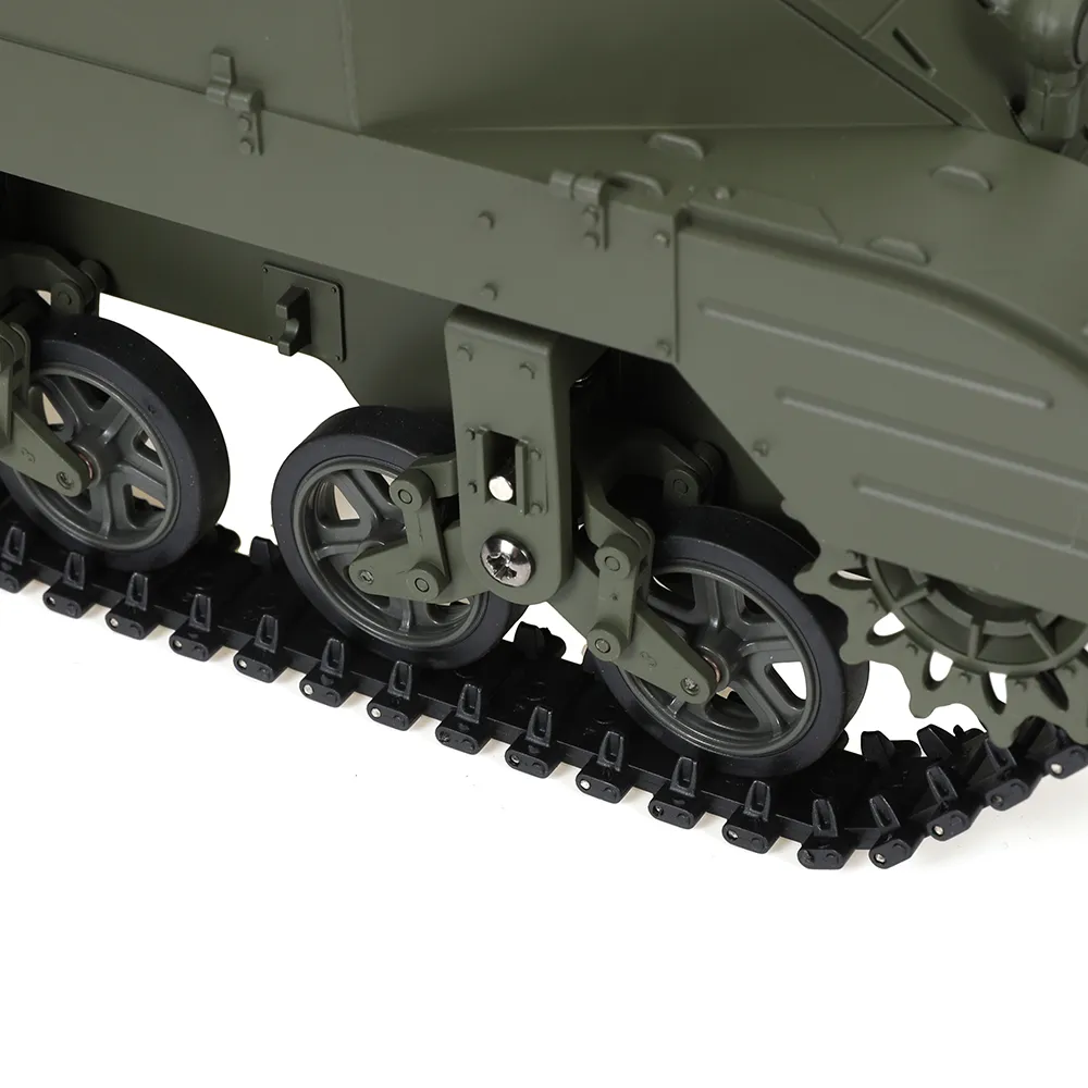 COOLBANK M5A1 1/16 2.4G RC Tank Sound Recoil Shooting Simulated Vehicles Models RTR Toys