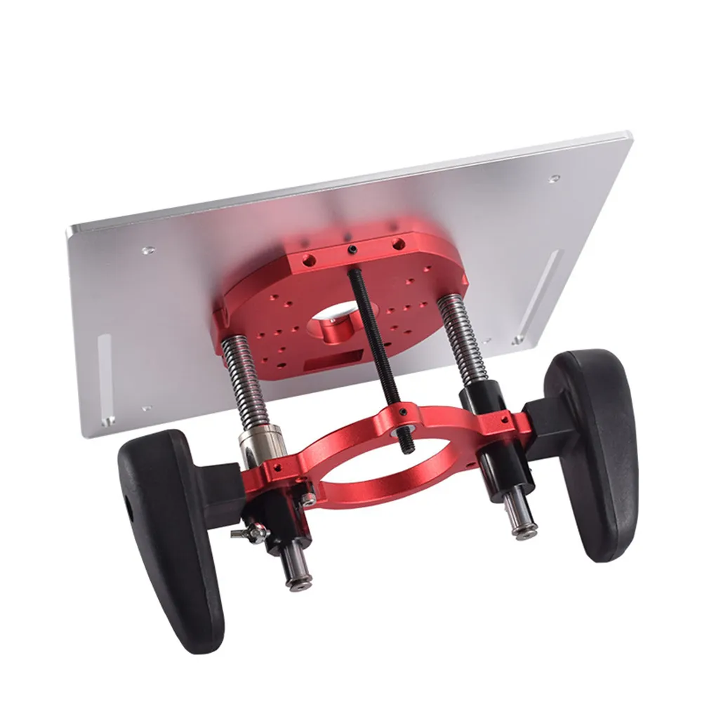 Router Lift 65mm Universal Trimming Machine Table Base Para Motores Wood Rout For Woodworking Benches Table Saw Aluminum alloy Base Tool Router Lift 65mm Universal Trimming Machine Table Base Para Motores Wood Rout For Woodworking Benches Table Saw Aluminum alloy Base Tool