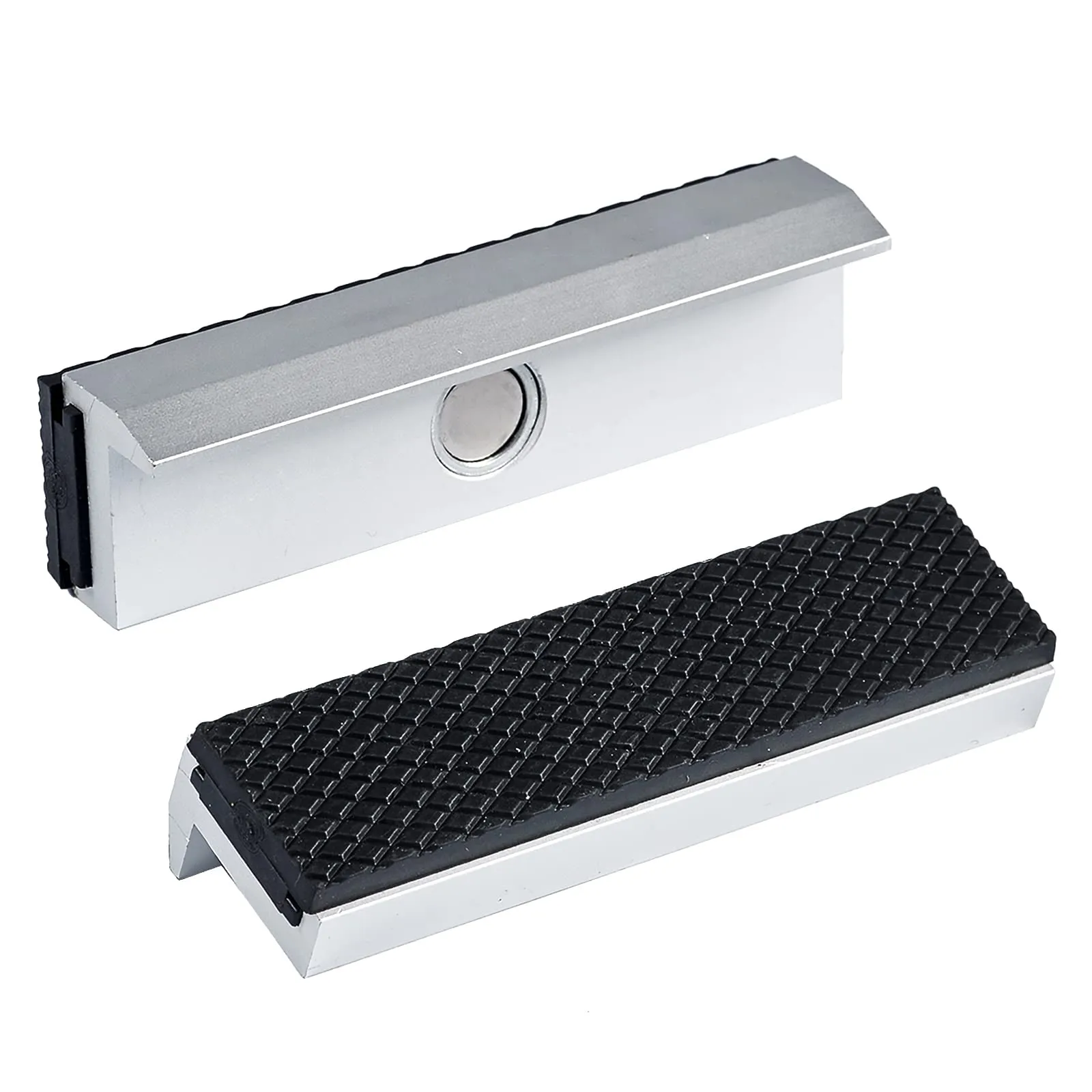 2pcs Vise Jaws with Rare Earth Magnets Universal Soft Vice Jaws Pads Covers with Strong Magnetic Multi-Purpose Protector for Any Metal Vice