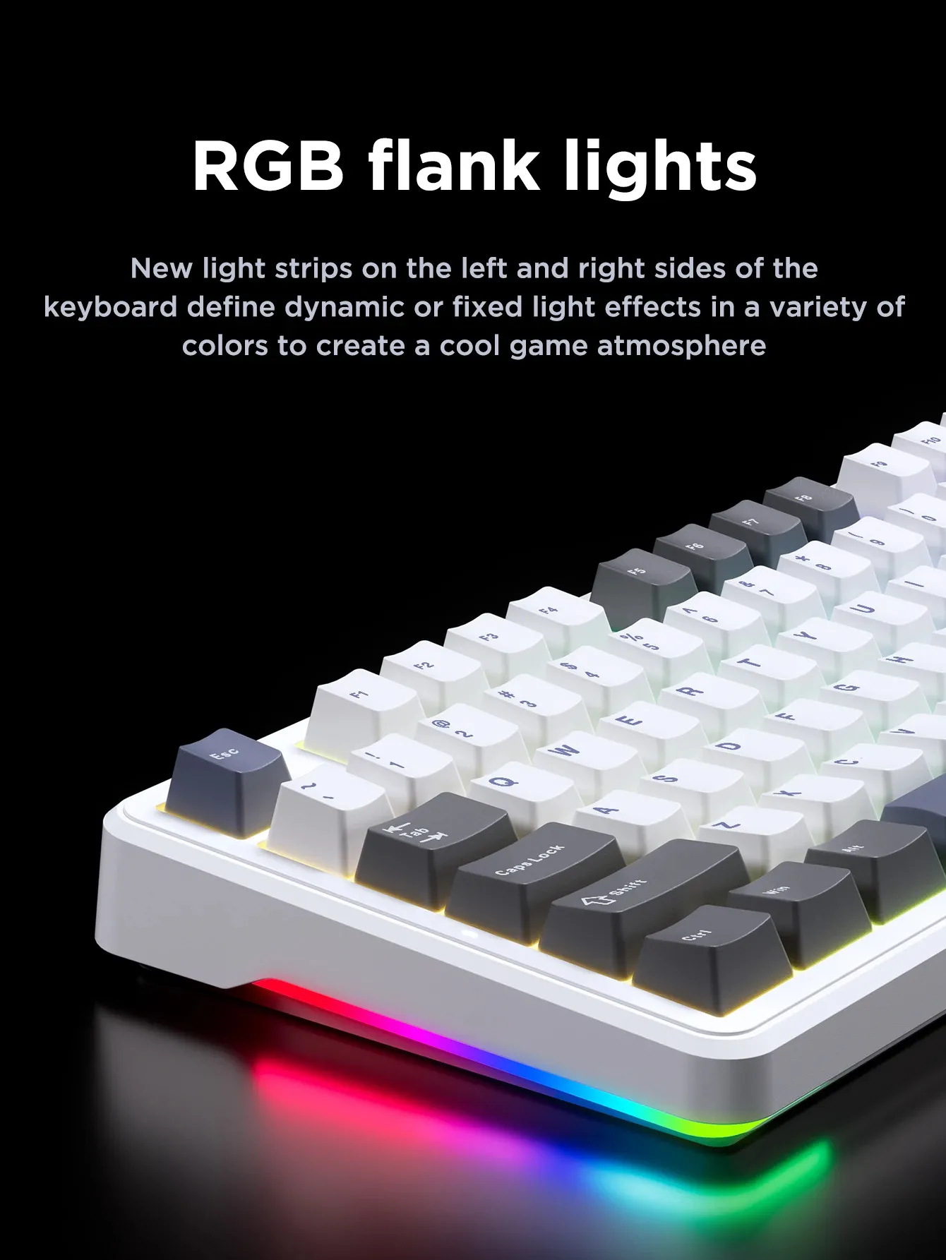 AULA F87 Pro Star Trek Mechanical Gaming Keyboard Tri-mode 87 Keys Hotswap RGB PBT Gasket Wireless Customized Keyboards