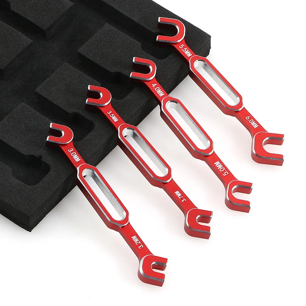 4本入りレンチ 3/3.2/3.5/3.7/4/5/5.5/6mm ターンバックルナット ボールエンドジョイントリムーバー RCカー ボートパーツ用ユニバーサルツール 4本入りレンチ 3/3.2/3.5/3.7/4/5/5.5/6mm ターンバックルナット ボールエンドジョイントリムーバー RCカー ボートパーツ用ユニバーサルツール