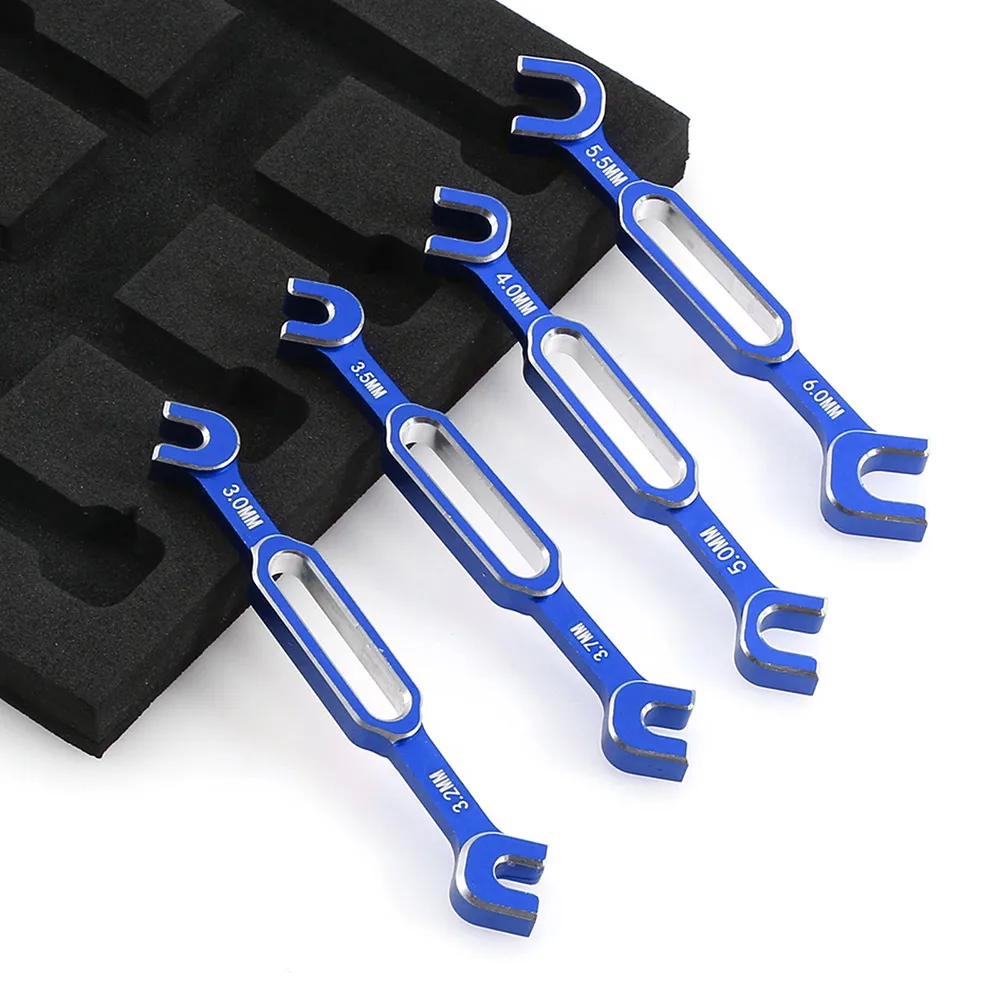 4本入りレンチ 3/3.2/3.5/3.7/4/5/5.5/6mm ターンバックルナット ボールエンドジョイントリムーバー RCカー ボートパーツ用ユニバーサルツール 4本入りレンチ 3/3.2/3.5/3.7/4/5/5.5/6mm ターンバックルナット ボールエンドジョイントリムーバー RCカー ボートパーツ用ユニバーサルツール